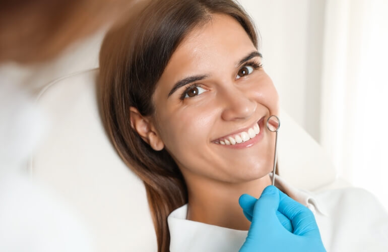 Young woman smiling